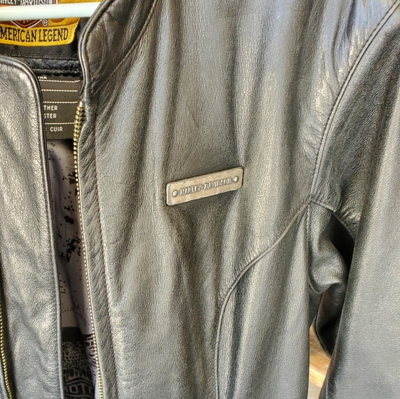 Womens leather Harley coat - Picture 11 of 11